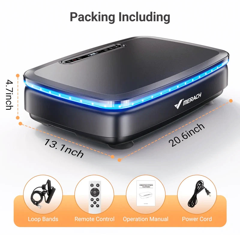 MR-2439b1 Vibration Plate with Bands and Cool Lights
