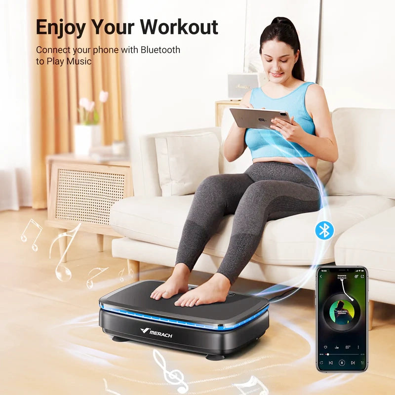MR-2439b1 Vibration Plate with Bands and Cool Lights