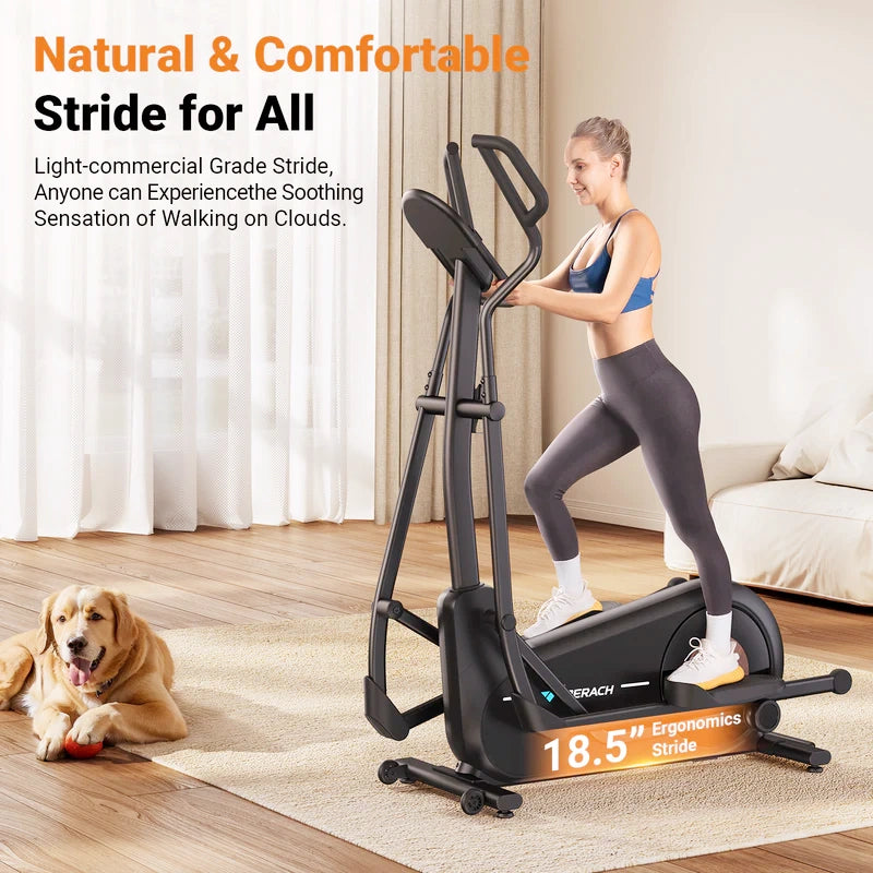 E27b1 Self-Powered Elliptical Machine with 470mm Stride
