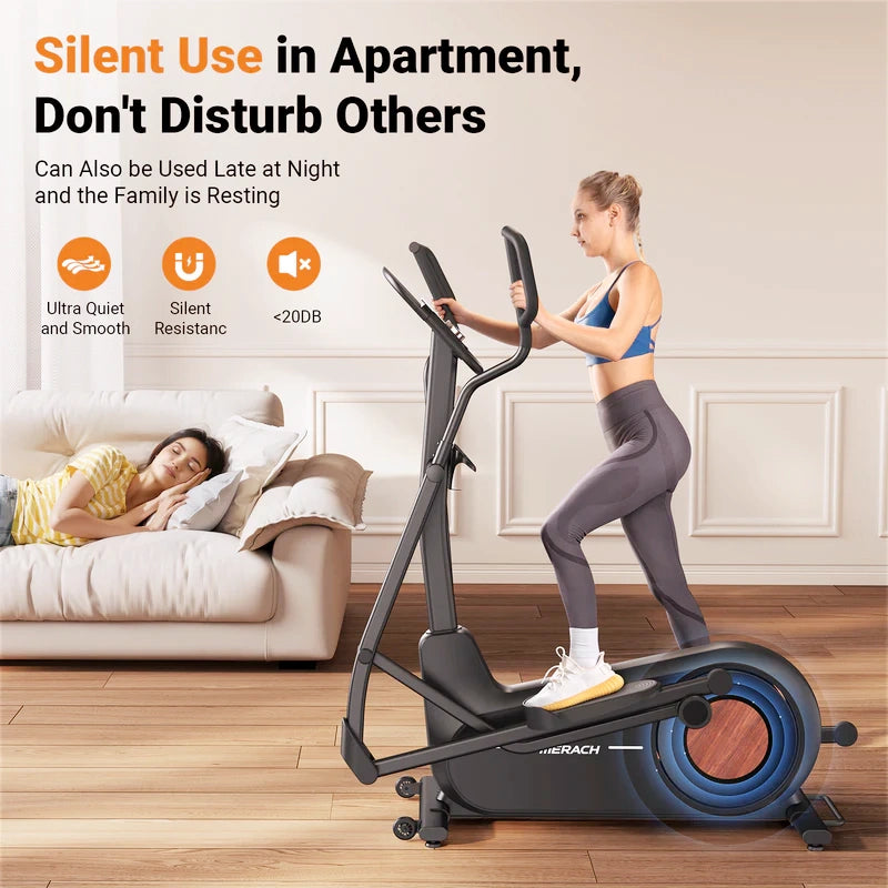 E27b1 Self-Powered Elliptical Machine with 470mm Stride