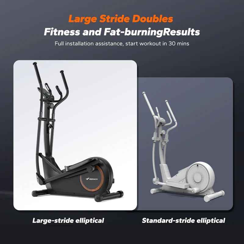 New Arrival Merach E33B4 Elliptical with multi Resistance Levels for Home Exercise