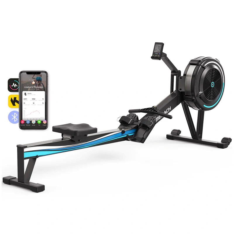 Merach NovaRow R50 Air-Resistance Rower Smooth and Realistic Rowing Feel