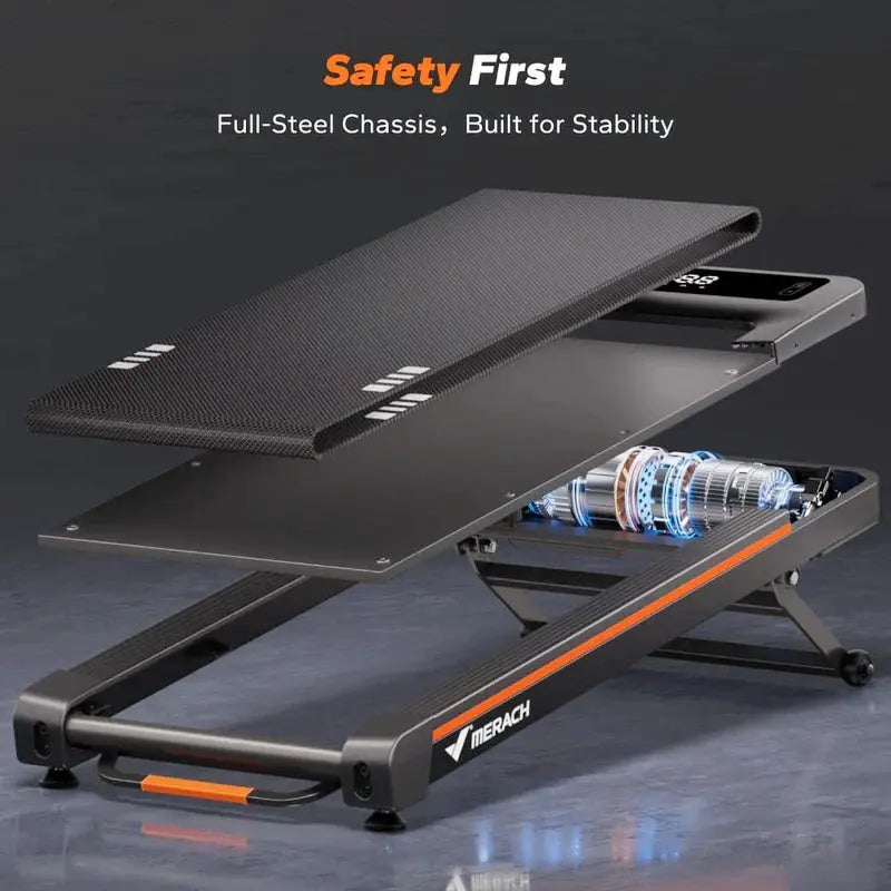 NovaWalk W50 TrekPad – 0–12% Incline Adjustable Walking Pad - Merach US