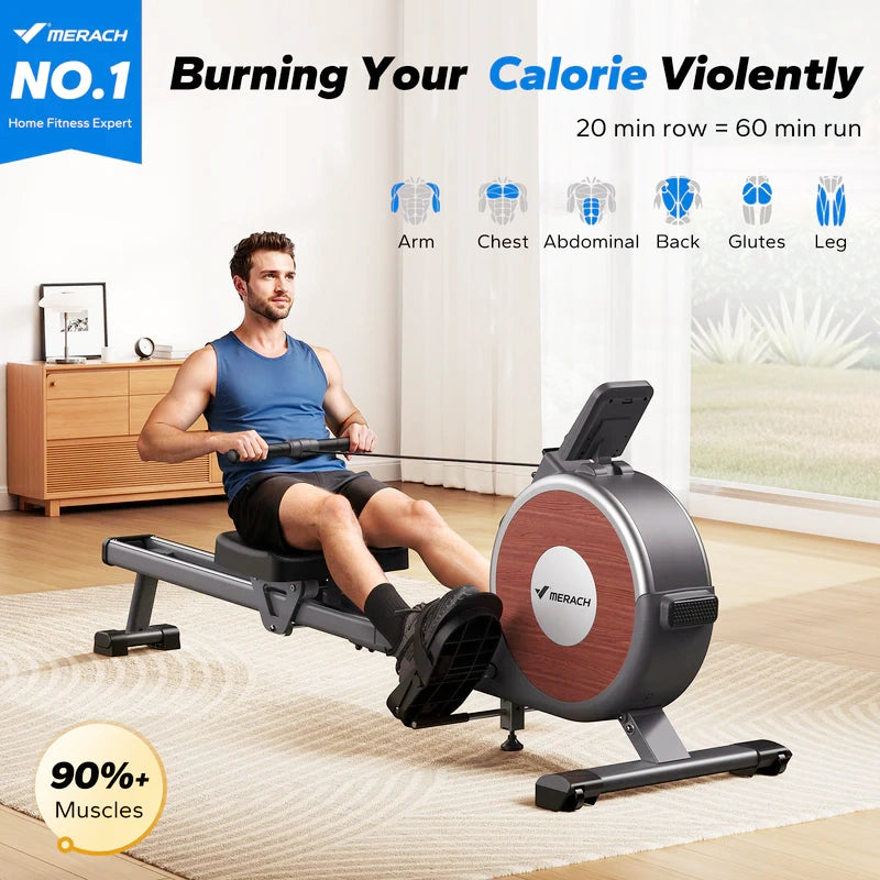 Merach Q1S Rower Manual-Resistance Rowing machine