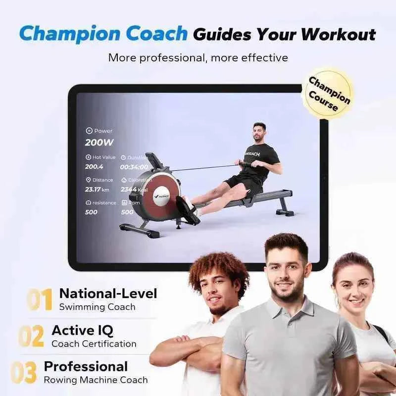 Q1S Manual Resistance Rower – Essential Home Gym Equipment for Full-Body Workouts