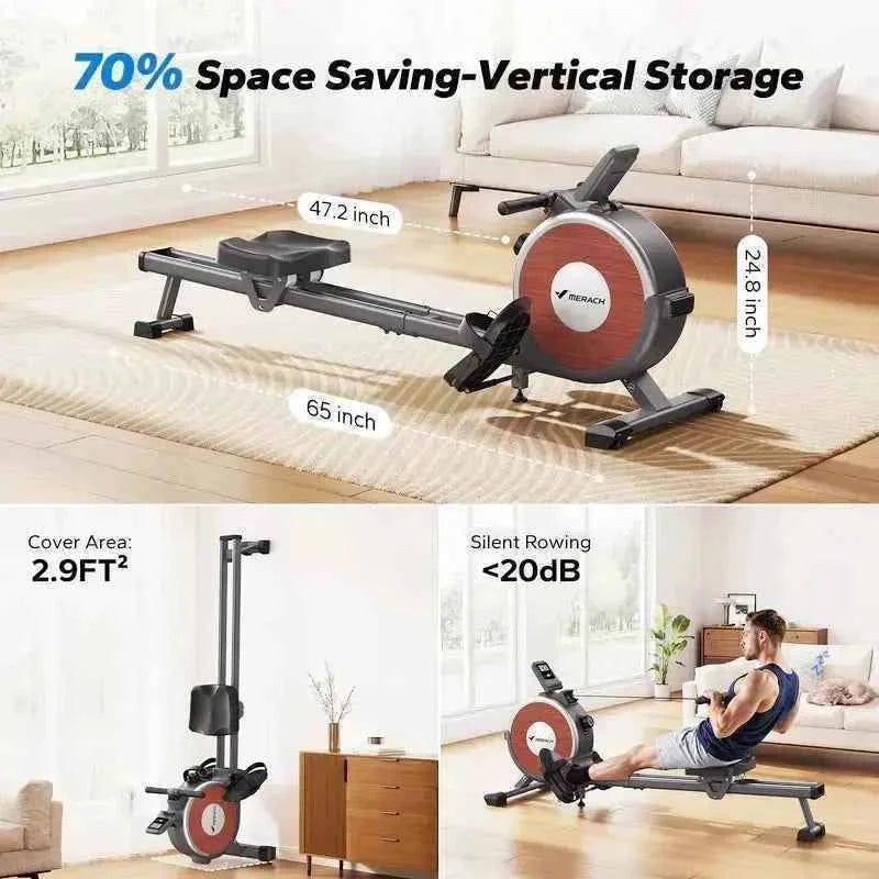 Q1S Manual Resistance Rower – Essential Home Gym Equipment for Full-Body Workouts