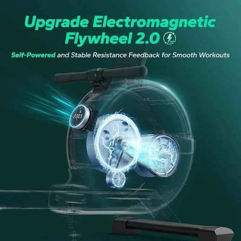 Auto Magnetic Rowing Machine Q1S Pro 2.0 - Self-Powered Efficient Home Rower