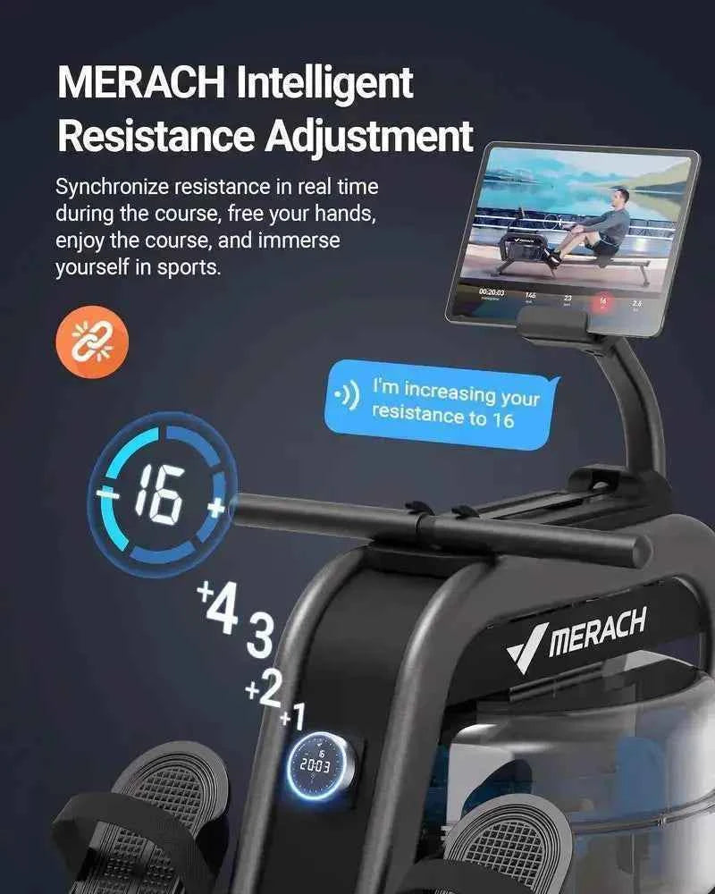 Water+Magnetic Rower R06 Home Workout Equipment