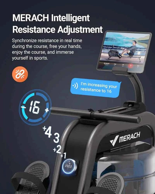 Merach R06 Water Magnetic Rowing Machine - High-Quality Water Rower for Effective Workouts