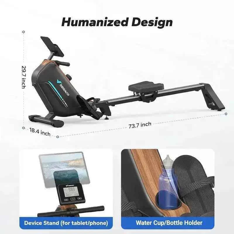 16-Level Magnetic Resistance Rower Indoor Fitness R15 Rower