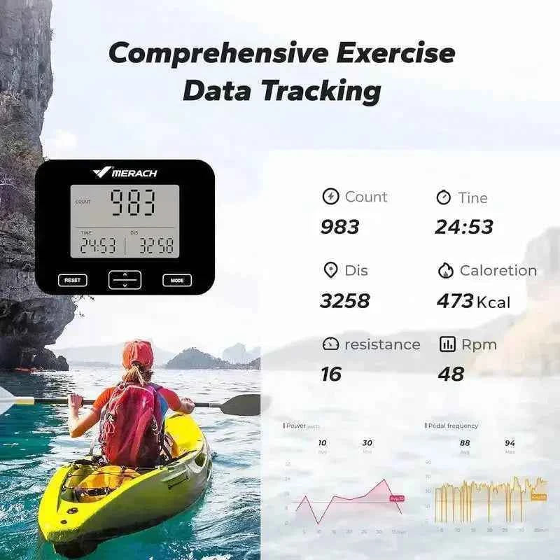 16-Level Magnetic Resistance Rower Indoor Fitness R15 Rower