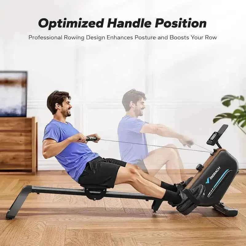 16-Level Magnetic Resistance Rower Indoor Fitness R15 Rower