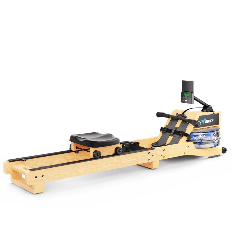 Merach R23 Luxe-Oak Foldable Water-Resistance Rowing Machine
