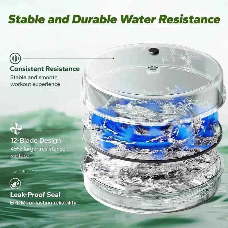 R23 Water Resistance Wood Rowing Machine