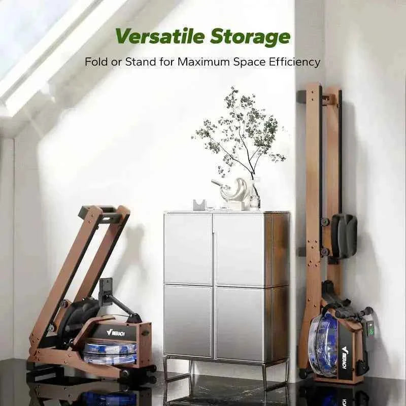 R23 Water Resistance Wood Rowing Machine