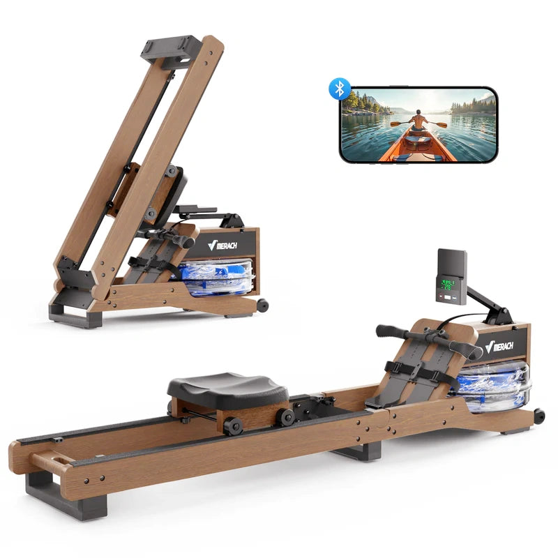 Merach R23 Eco-Rubberwood Water Rowing Machine