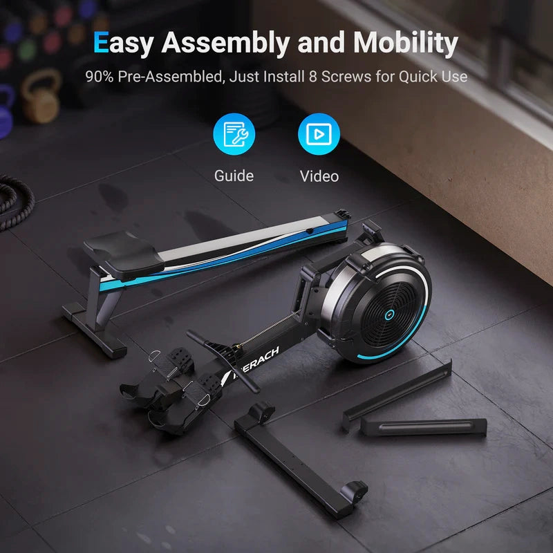 Merach NovaRow R50 Air Resistance Rower Best Rowing Machine for Home