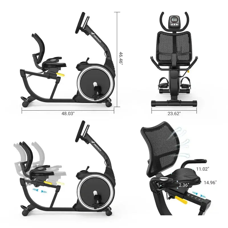 S19 Recumbent Exercise Bike for Pain-free Workouts - Merach US