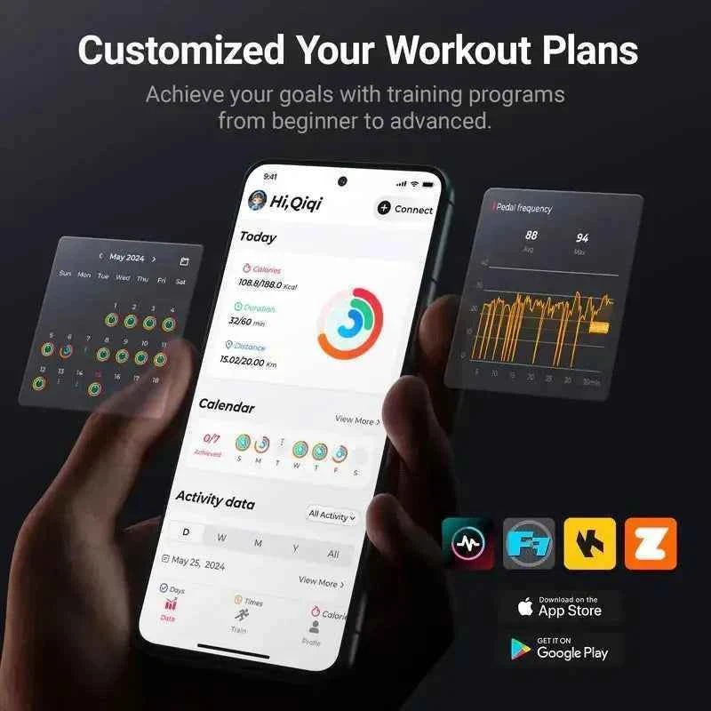 S26Pro Stationary Bike with HD Touchscreen