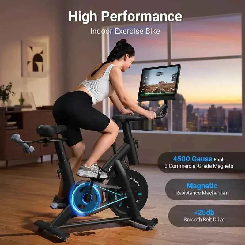 S26Pro Stationary Bike with HD Touchscreen