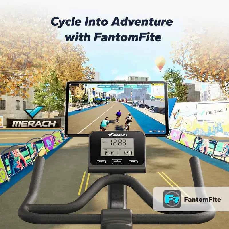 S29 Indoor Cycling Exercise Bike with 40lbs Flywheel & 350lbs Capacity