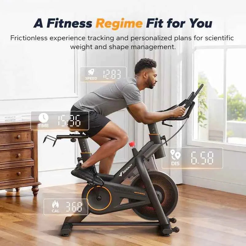 S29 Indoor Cycling Exercise Bike with 40lbs Flywheel & 350lbs Capacity