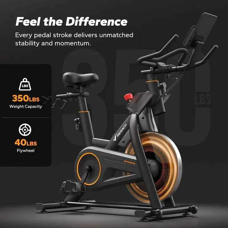 S29 Indoor Cycling Exercise Bike with 40lbs Flywheel & 350lbs Capacity