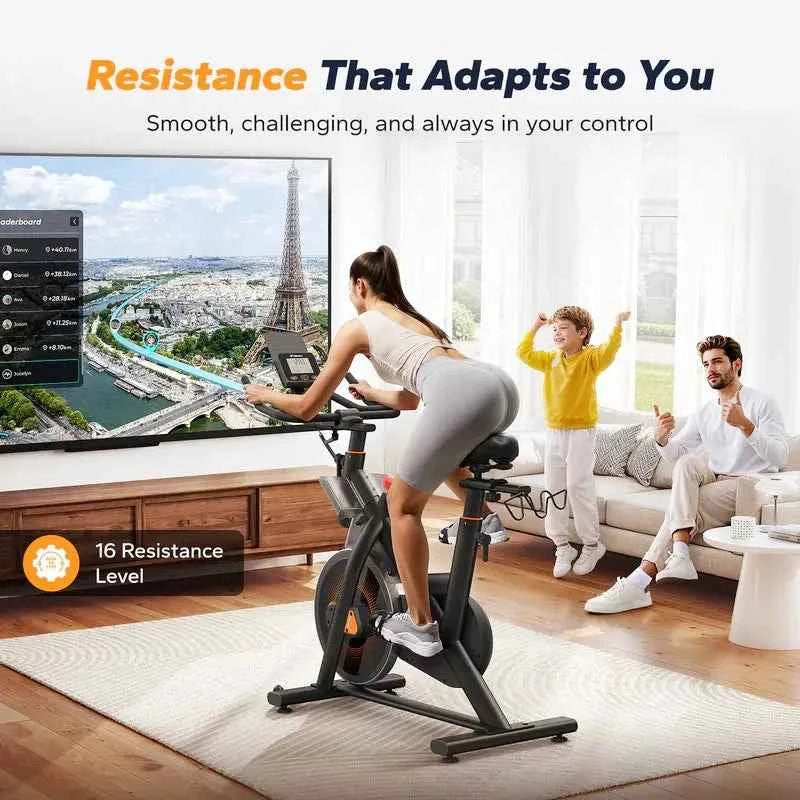 S29 Indoor Cycling Exercise Bike with 40lbs Flywheel & 350lbs Capacity