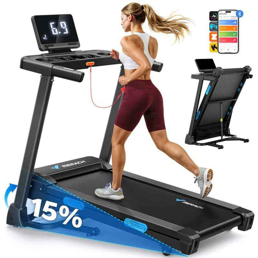 New Arrival T12B2 15% Auto Incline Foldable Treadmill