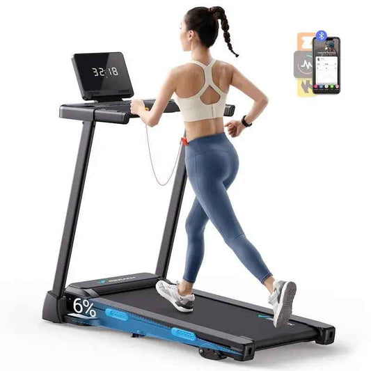 T12B1 Foldable Treadmill with 6% Incline
