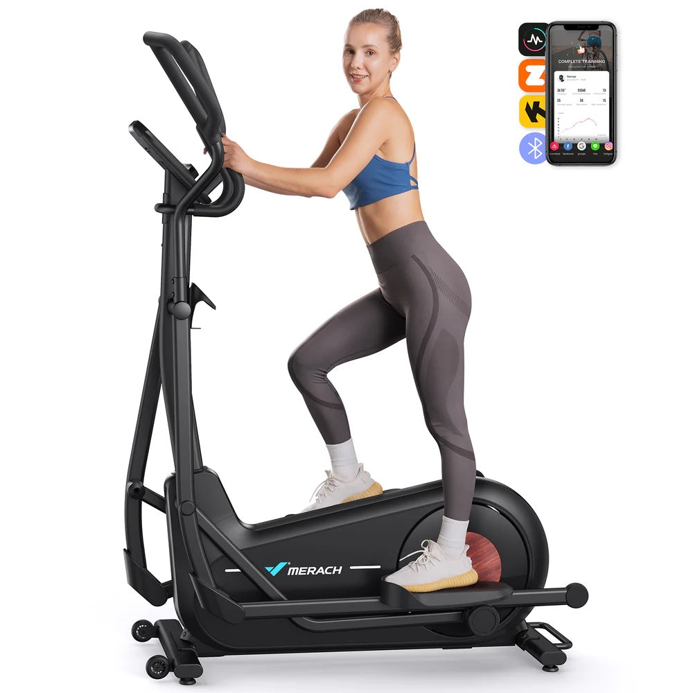 E27b3 Manual Resistance Elliptical Machine with 470mm Stride - Merach US