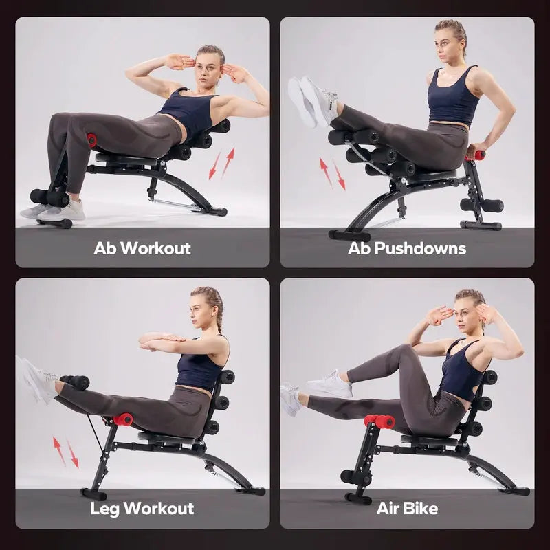 MR-2415b1 Multi-Functional Adjustable Ab Trainer for Ultimate Core Strength - Merach US