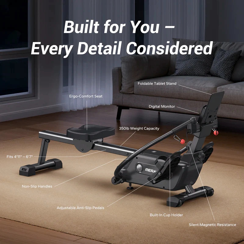 Merach R26 Double-Scull Magnetic Rowing Machine for Home
