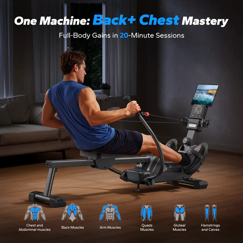 Merach R26 Double-Scull Magnetic Rowing Machine for Home