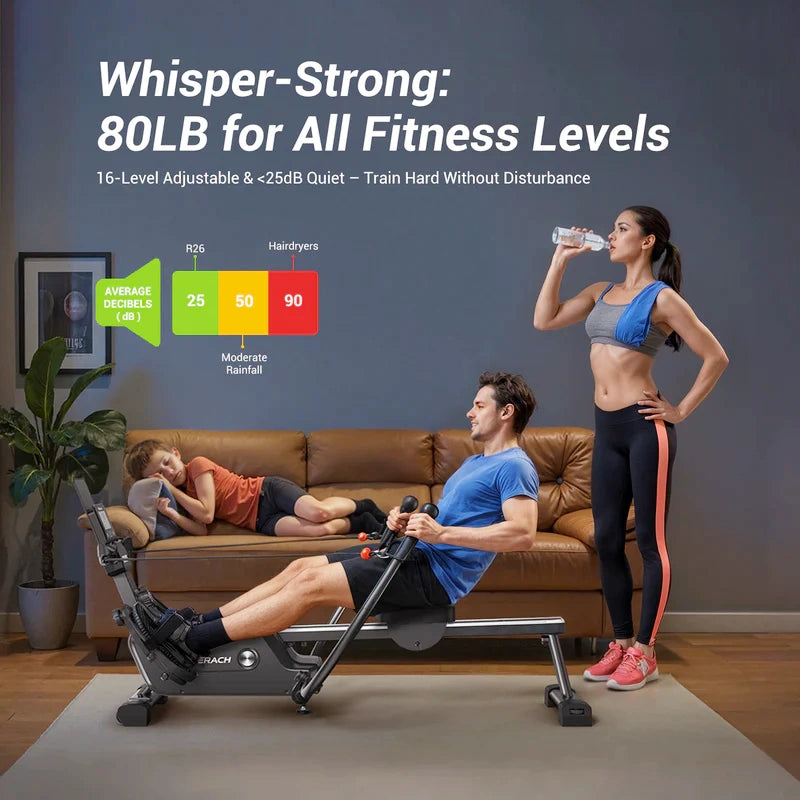 Merach R26 Double-Scull Magnetic Rowing Machine for Home