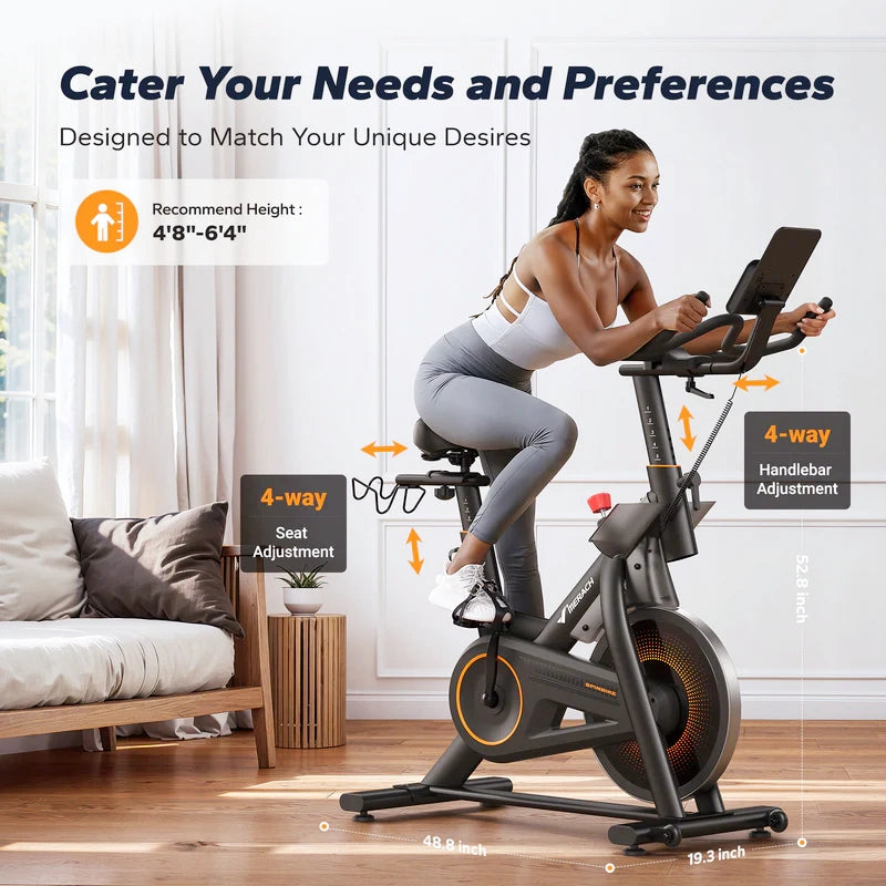 S29 Exercise Bike with 40lbs Flywheel & 350lbs Capacity