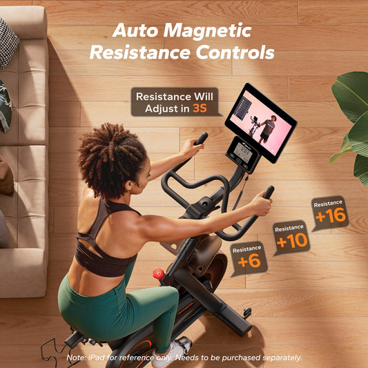 Merach S29B2 Self-Powered Exercise Bike with Auto Resistance Nice Stationary Bike