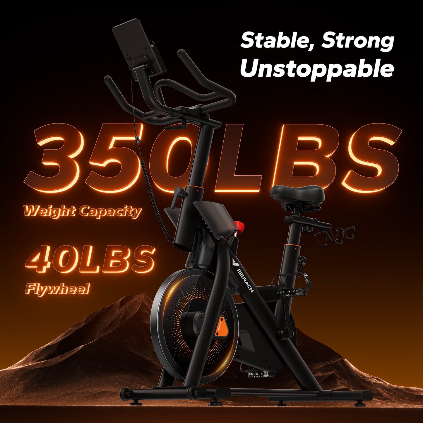 Merach S29B2 Self-Powered Exercise Bike with Auto Resistance Nice Stationary Bike