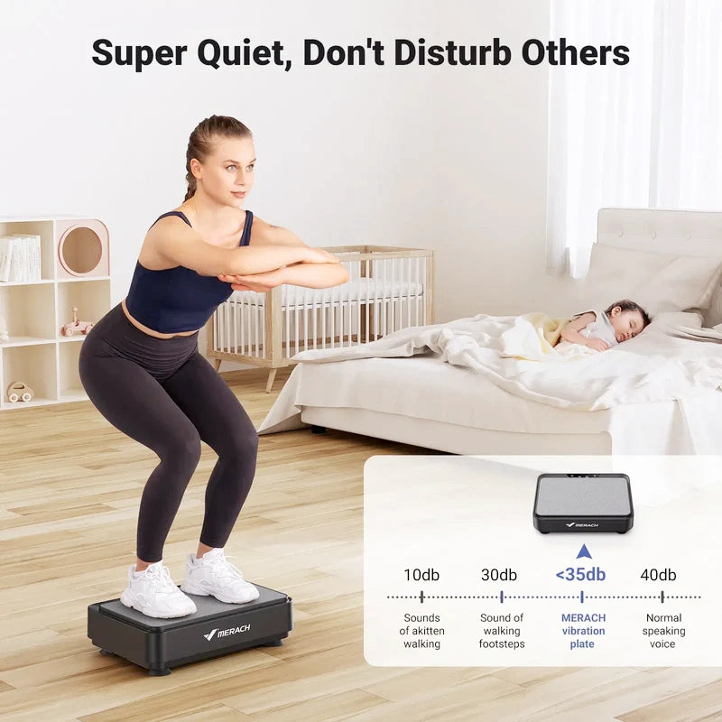 MR-2441B  Mini Whole Body Vibration Plate with tension ropes