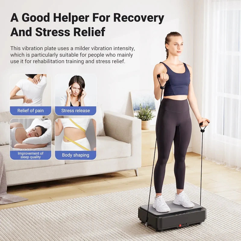 MR-2441B  Mini Whole Body Vibration Plate with tension ropes