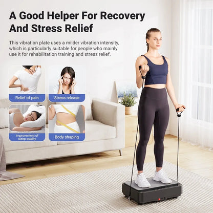 MR-2441B  Mini Whole Body Vibration Plate with tension ropes