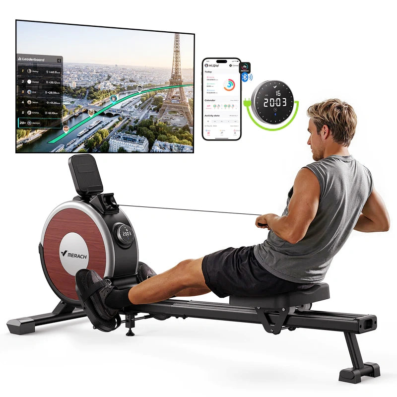 Merach Q1S Pro 1.0 Auto Electromagnetic Smart Fitness Rowing Machine