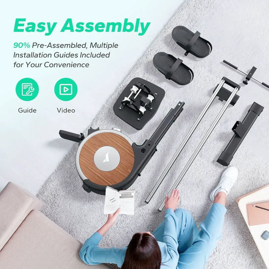 Merach Q1S Pro 2.0 Self-Powered Auto Magnetic Rowing Machine Gym