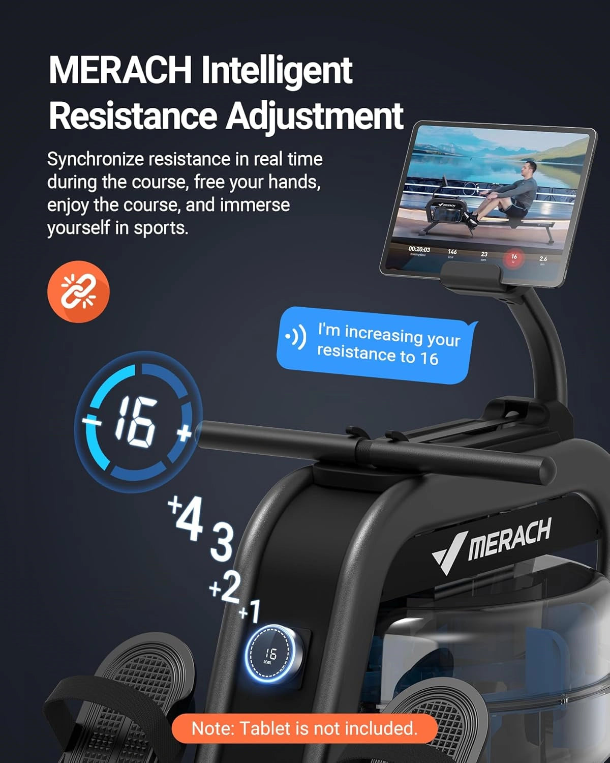 Water+Magnetic Rower R06 Home Workout Equipment - Merach US