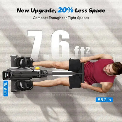 Economical Wood Rower R25 Rowing Machine with Magnetic Resistance - Merach US