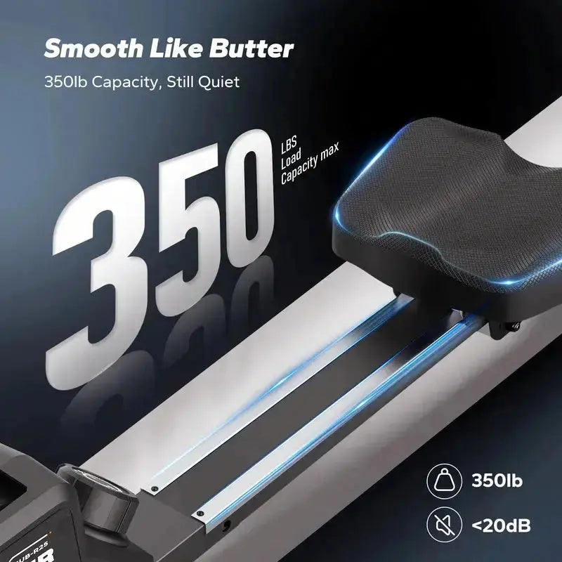 Economical Wood Rower R25 Rowing Machine with Magnetic Resistance - Merach US