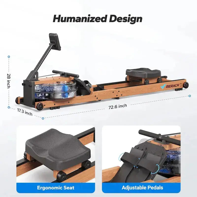 Cost-effective Rower R28 Water Pro Rowing Machine - Merach US