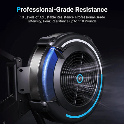 Merach NovaRow R50 Air-Resistance Rower Smooth and Realistic Rowing Feel