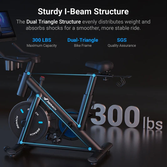 S26 Exercise Bike with HD Touchscreen