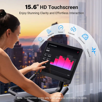 S26 Exercise Bike with HD Touchscreen